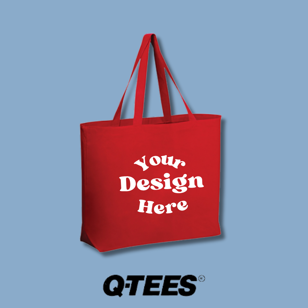 Custom Printed Q-Tees Jumbo Tote