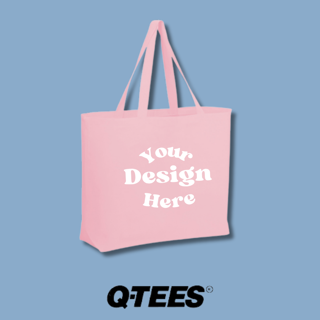 Custom Printed Q-Tees Jumbo Tote