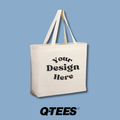 Custom Printed Q-Tees Jumbo Tote